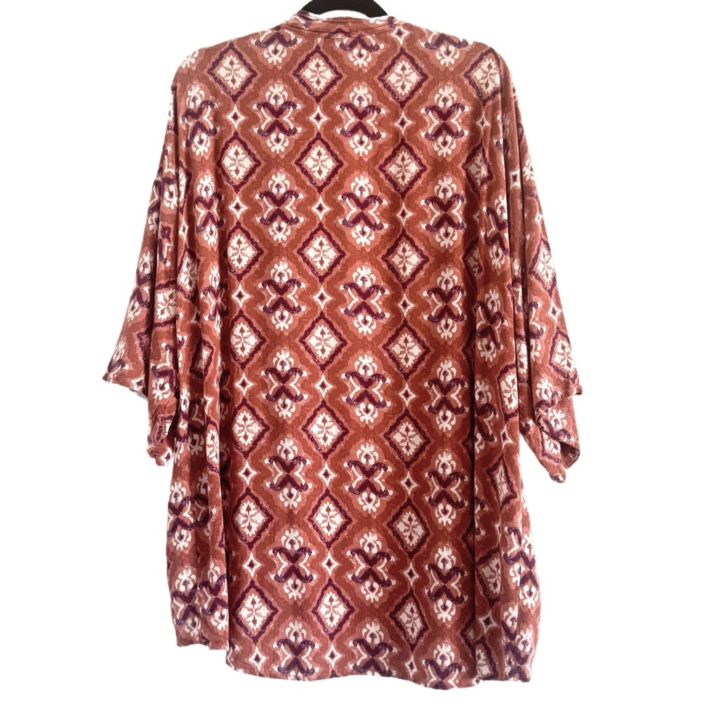 πΌ Knox Rose Terracotta and Cream Boho Print Kimono - Picture 4 of 9
